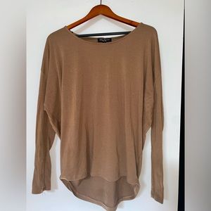 Beige long sleeve top